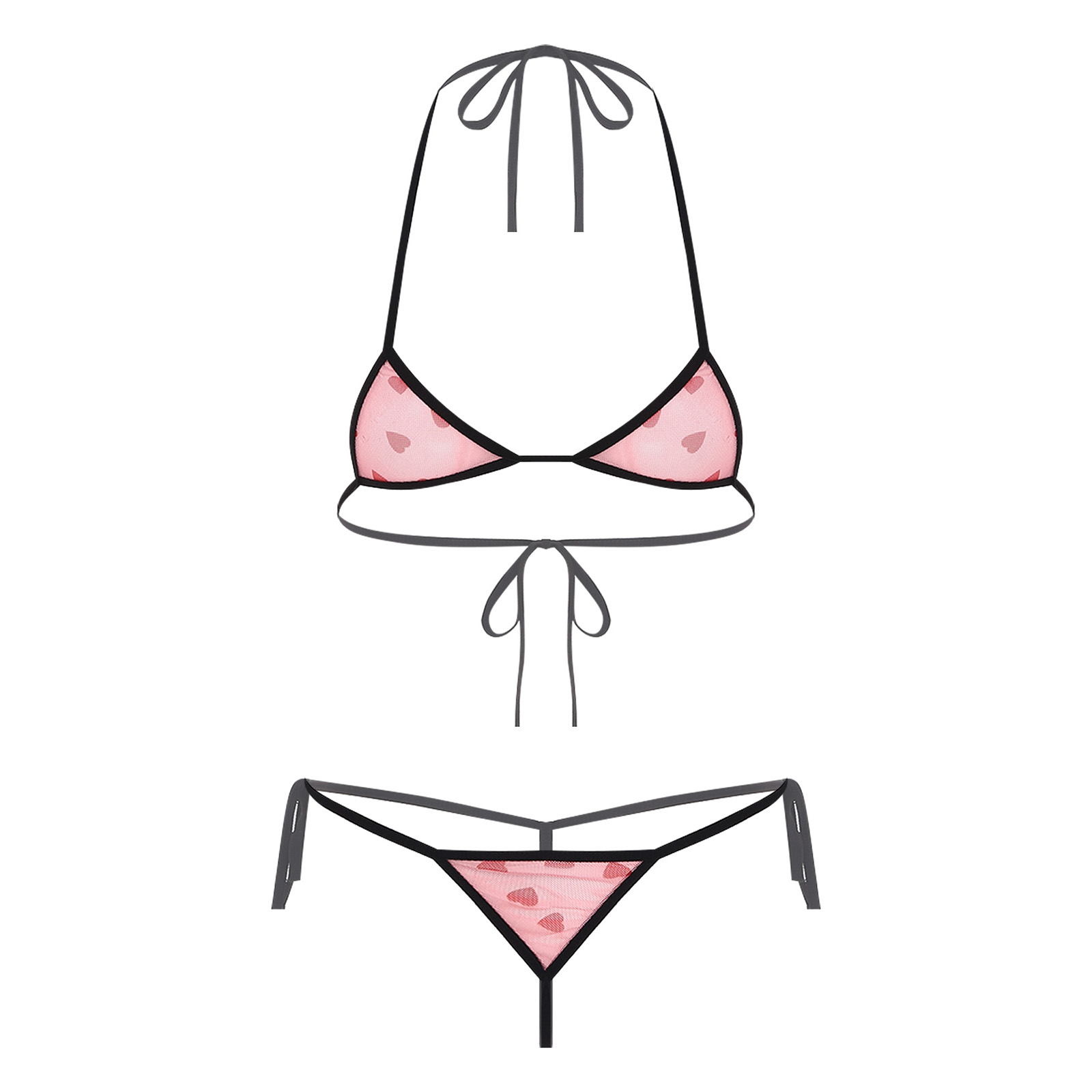 Womens Micro Mini Bikini Linge - Sheer Mesh Bra ulasan dan harga