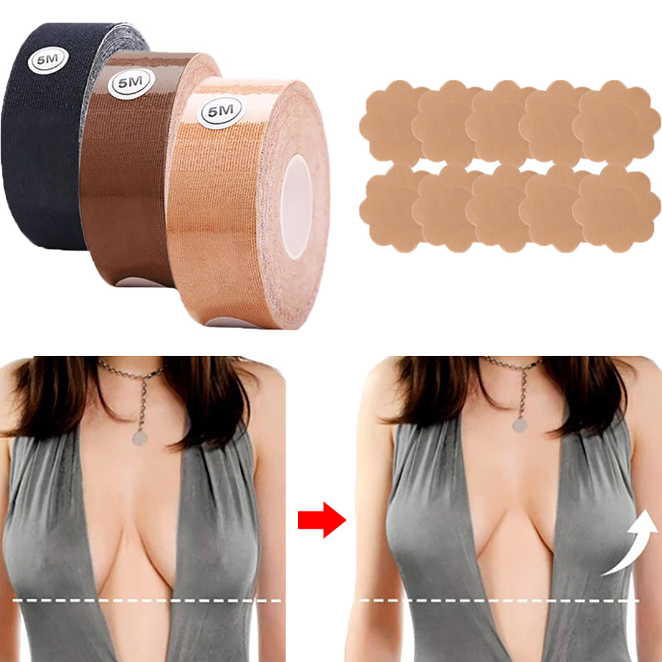 Invisible Breast Lift Tape Sil - Backless Bra Sticky ulasan dan harga