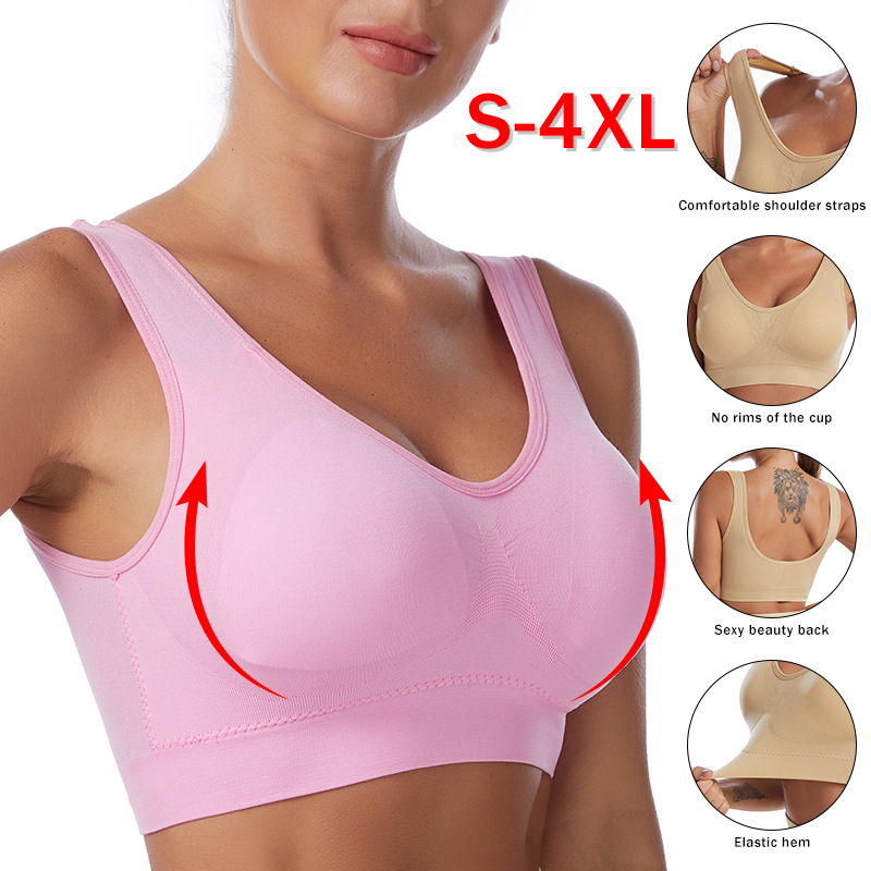 Sexy Women Bra Plus Size Seaml - Wirefree Bra Comfort ulasan dan harga