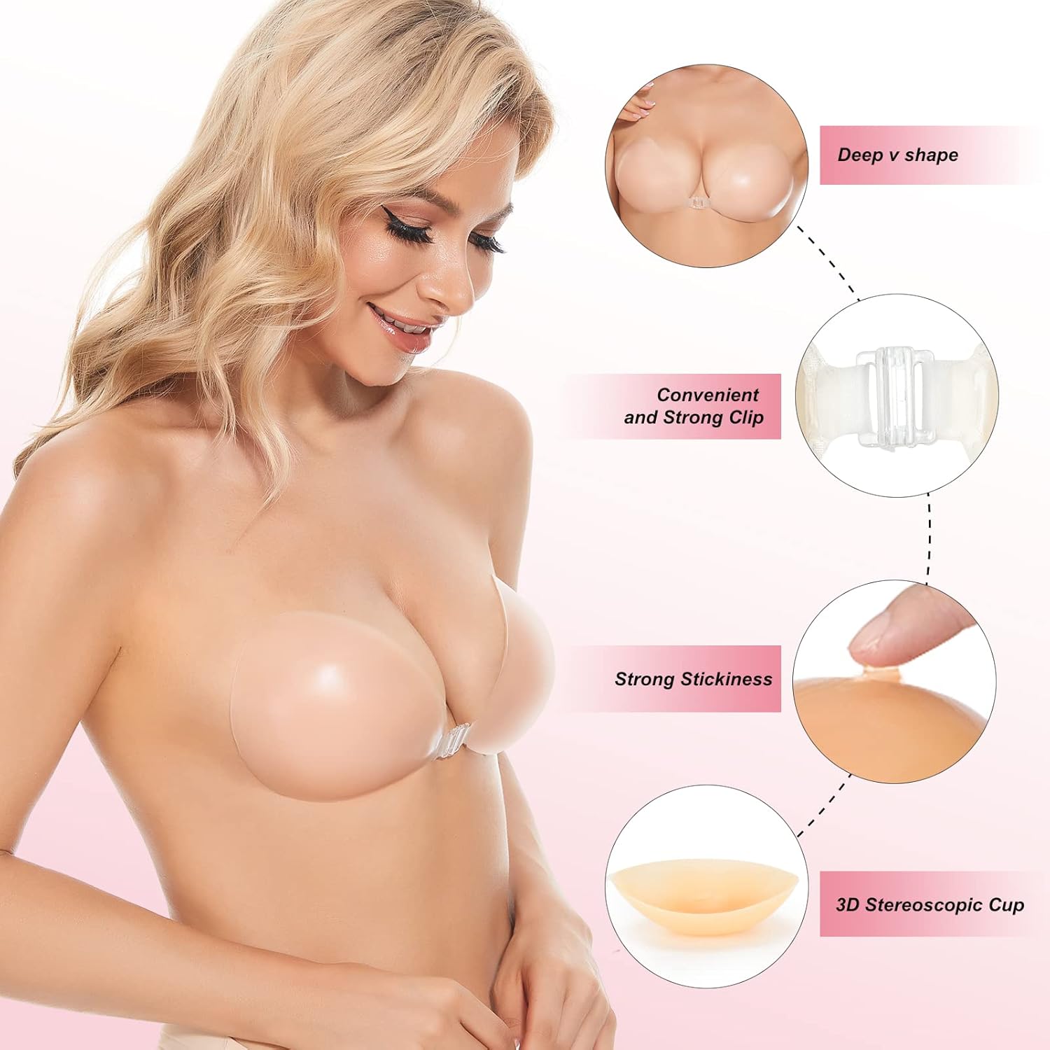 Sticky Bra Push Up Adhesive Br - Push Up Bra Silicone ulasan dan harga
