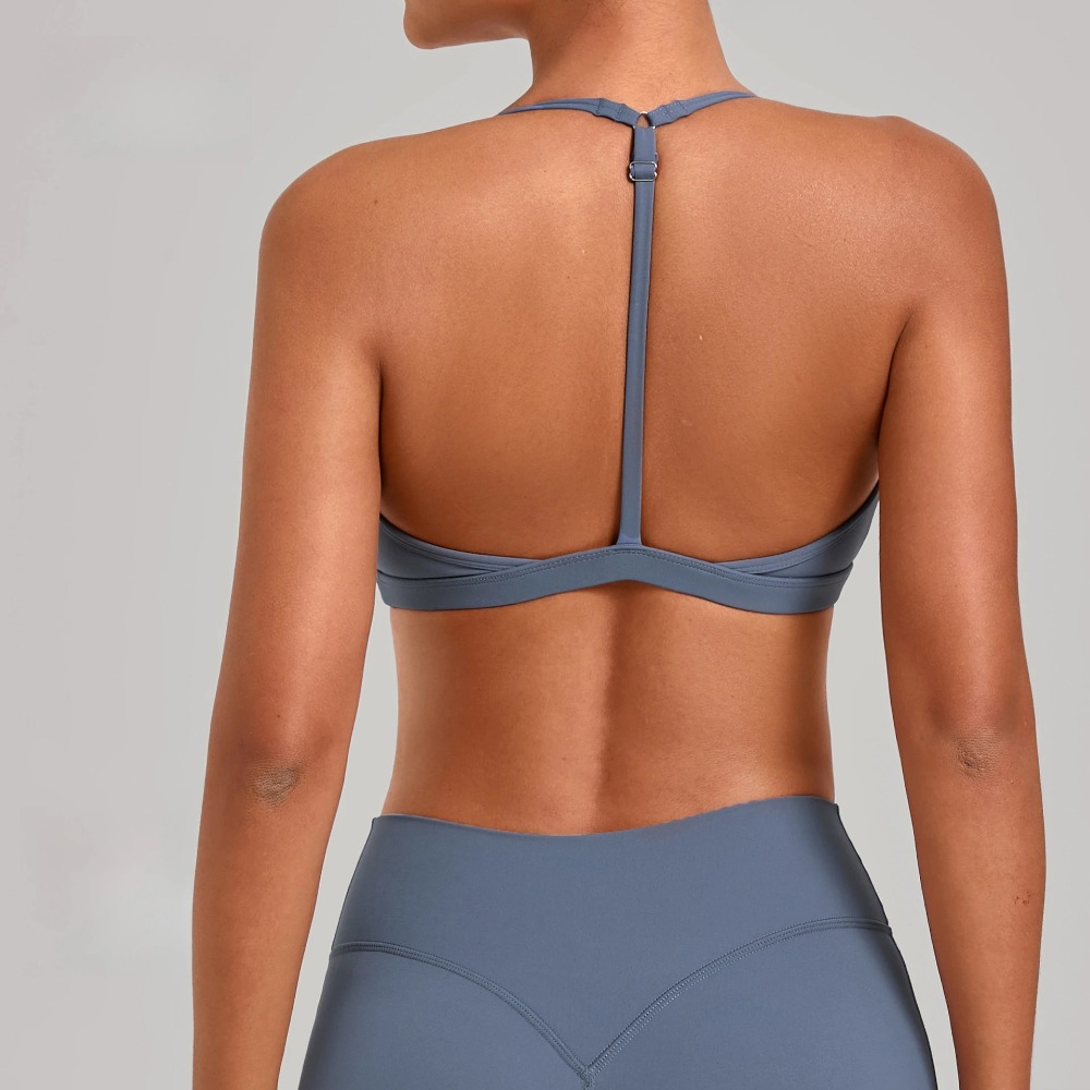 Gym Workout Fitness Top Adjust - Sports Bra Racerback ulasan dan harga
