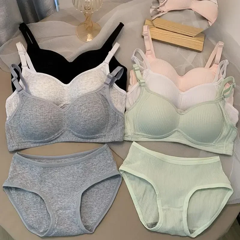 Women Seamless Bra Sets Pantie - Cotton Bra Everyday ulasan dan harga