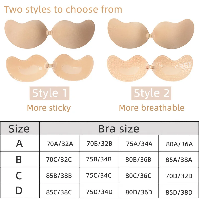 Sexy Women's Bra Invisible Pus - Backless Bra Sticky ulasan dan harga