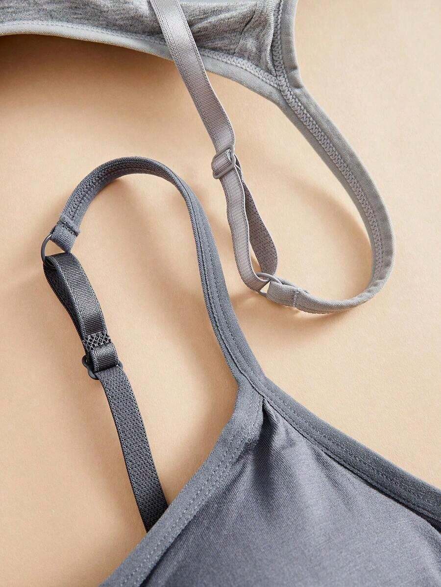 3pcs/Set Women's Solid Color A - Wirefree Bra Comfort ulasan dan harga