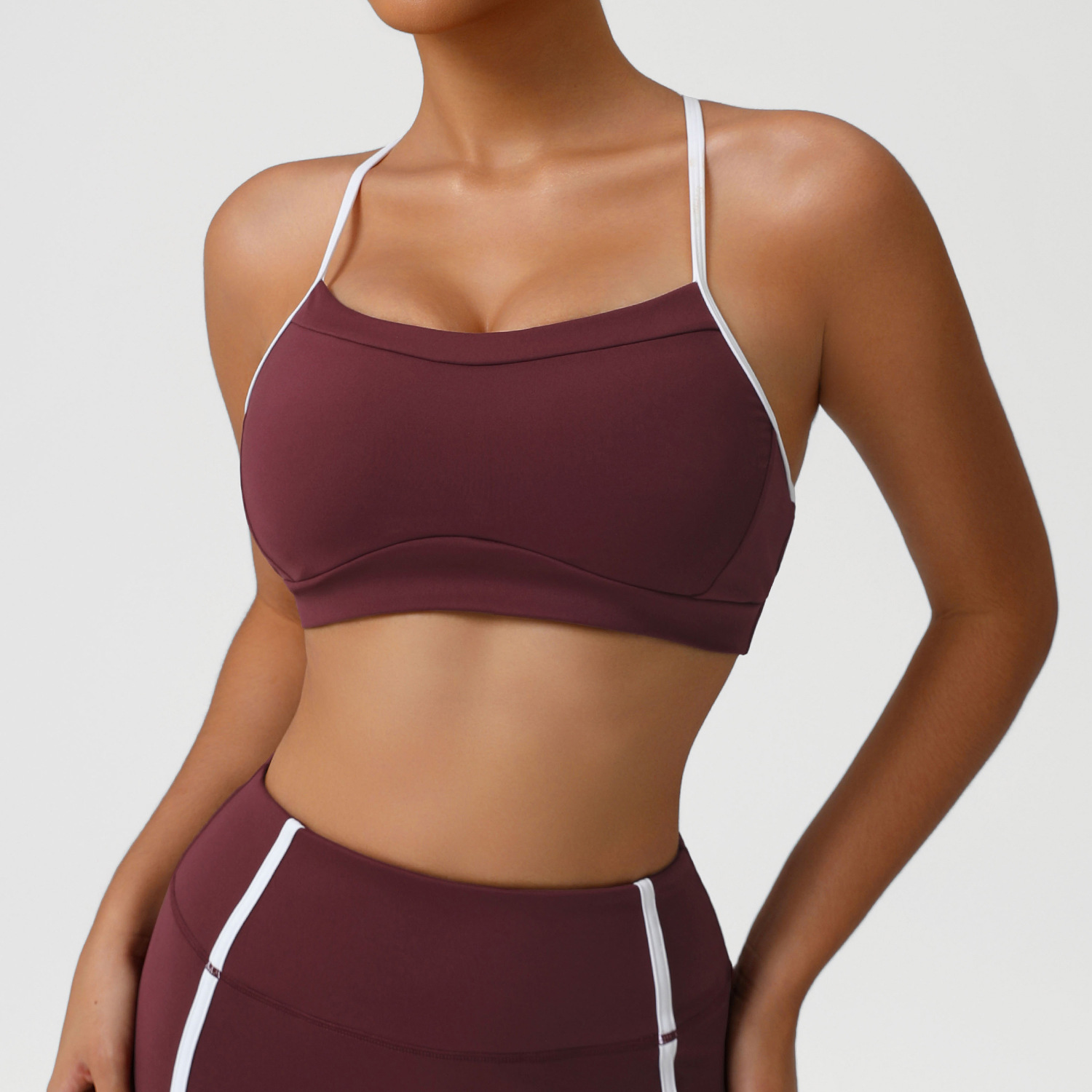 Stretchy Soft Sports Underwear - Sports Bra Racerback ulasan dan harga