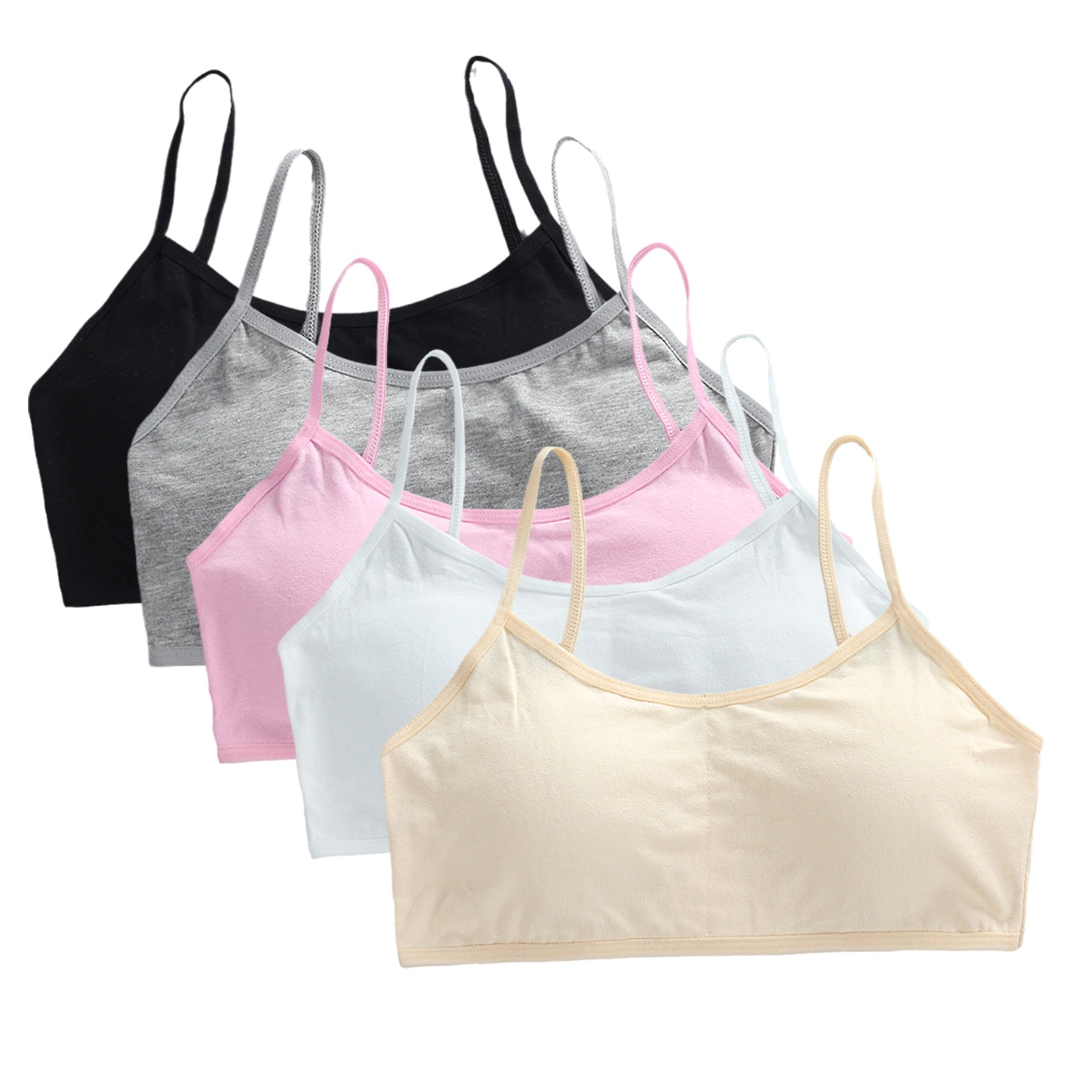 5pcs Teenage Girls Cotton Trai - Cotton Bra Everyday ulasan dan harga