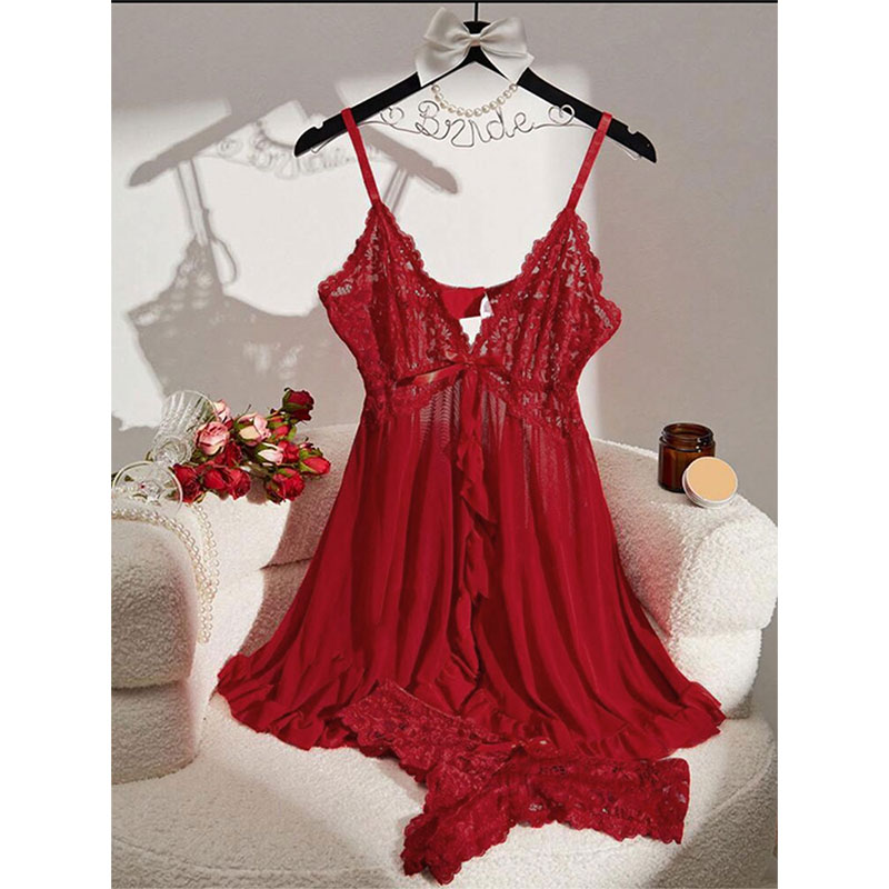 Soft Sheer Nighty Pajamas Hots - Sheer Mesh Bra ulasan dan harga