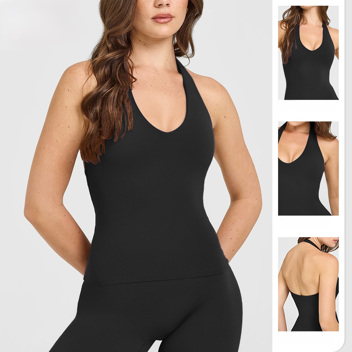 Naked Feel Halter Neck Yoga Sp - Plunge Bra Push Up ulasan dan harga