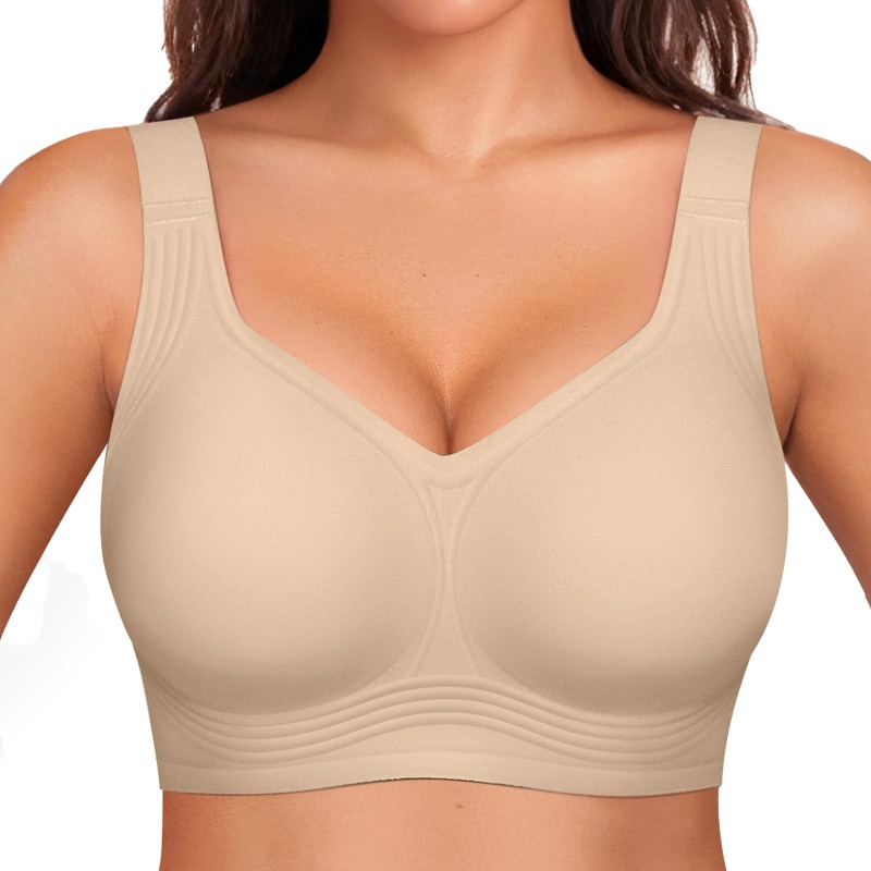 Plus Size Wireless Jelly Bra W - Plunge Bra Push Up ulasan dan harga