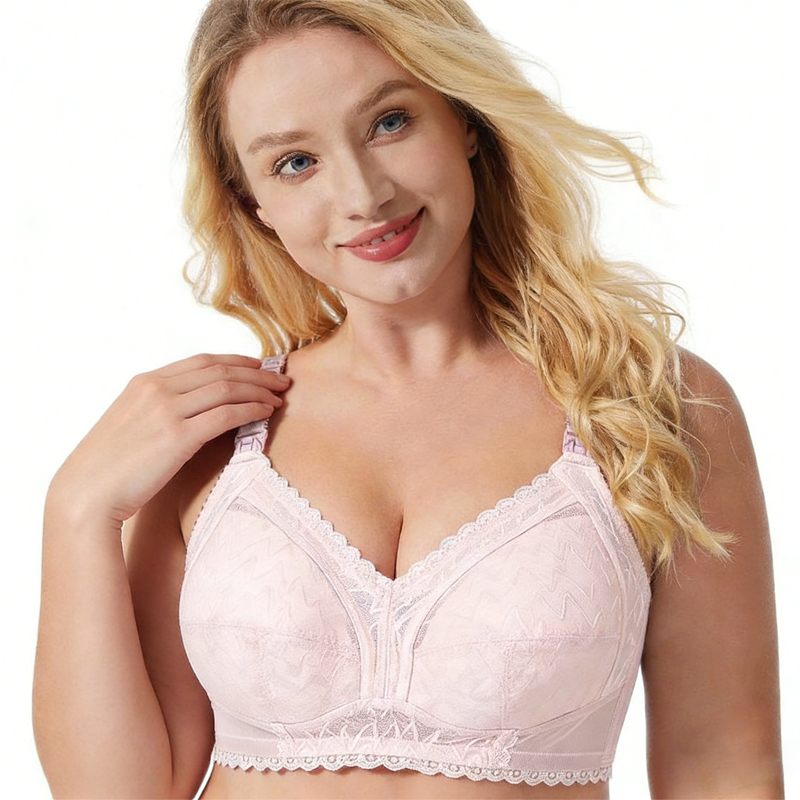 Plus Size EFG Cup Lace Trim Ma - Nursing Bra Clip ulasan dan harga
