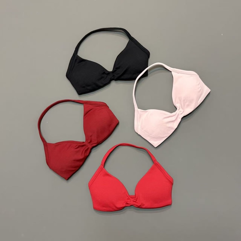 Women Halter Sports Bra V-Neck - Sports Bra Racerback ulasan dan harga