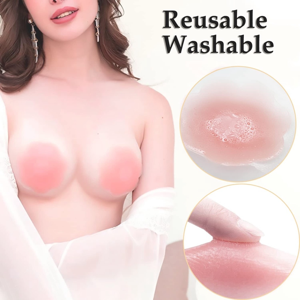 6/12PCS Invisible Self Adhesiv - Push Up Bra Silicone ulasan dan harga
