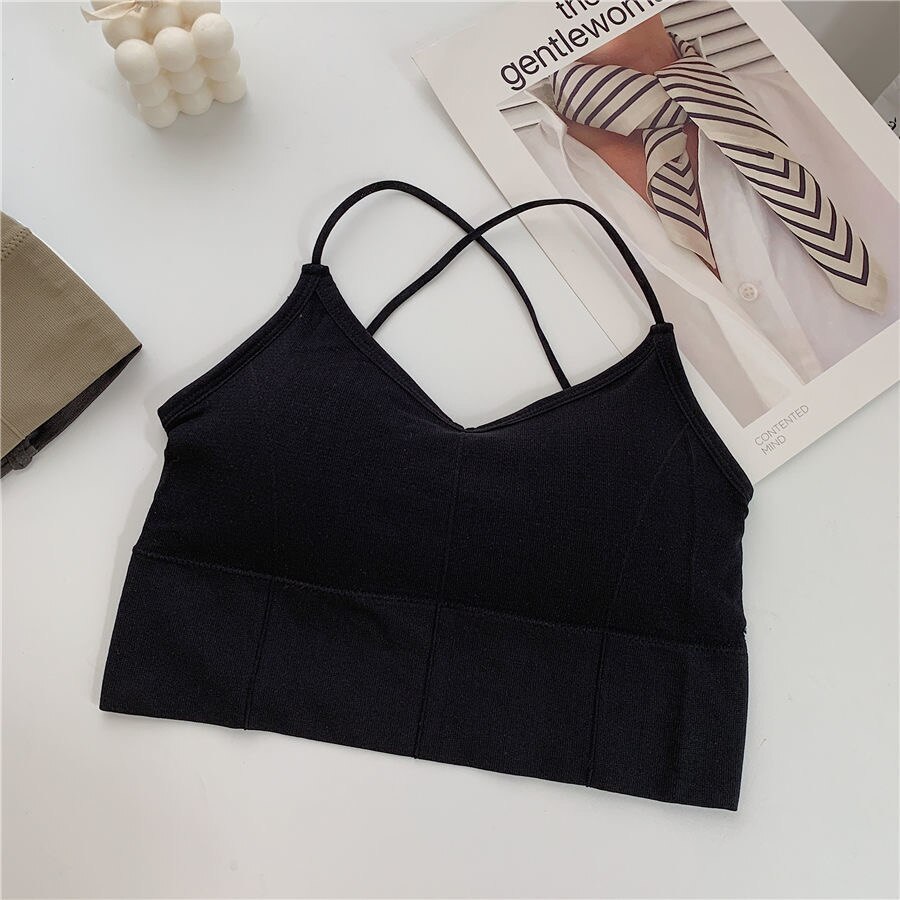 Women Cross Strap Sports Bra T - Sports Bra Racerback ulasan dan harga