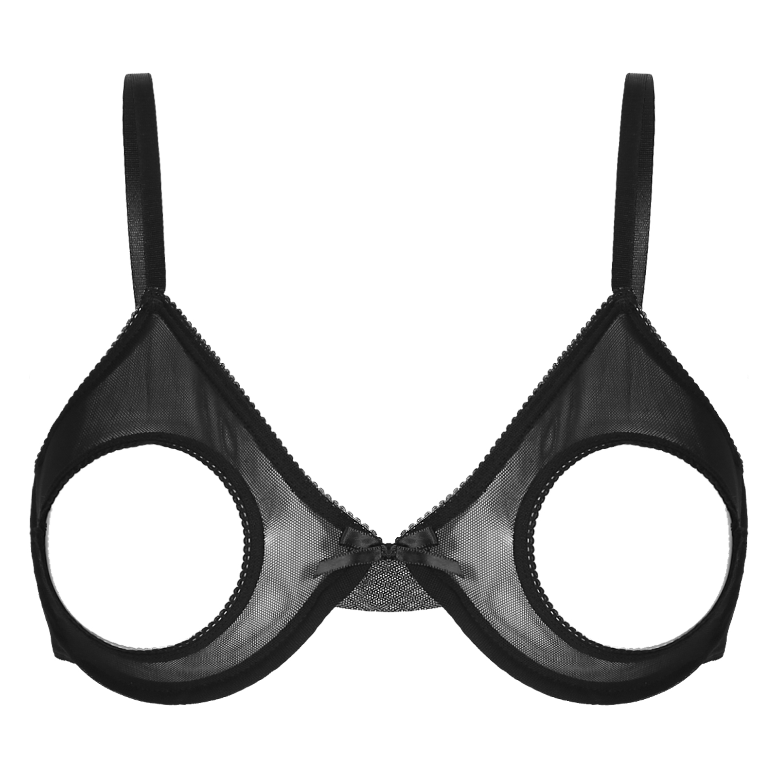 Woman's Lace Underwire Push Up - Demi Bra Balconette ulasan dan harga