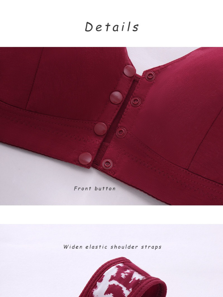 XL-7XL Plus Size Front Buckle  - Wirefree Bra Comfort ulasan dan harga